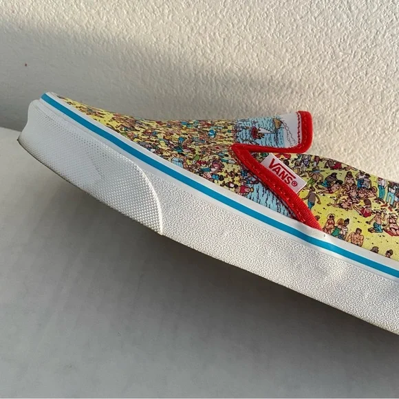VANS X WALDO Like New Limited Edition Printed Slip On Shoe Size 5.5 - Picture 4 of 8